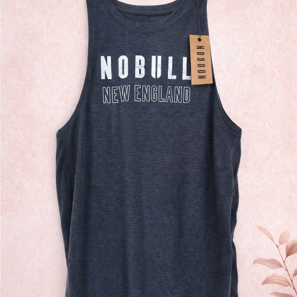 NOBULL New England Graphic Muscle Tank – Small – Navy Athletic Workout Top